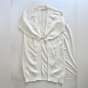 Anthropologie Flat White Livvy Waffle Knit Cardigan — Ivory (One Size)